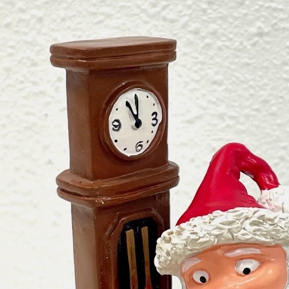 Nightmare Before Christmas The Mayor Santa Naughty List Chair Grandfather Clock - Picture 10 of 11